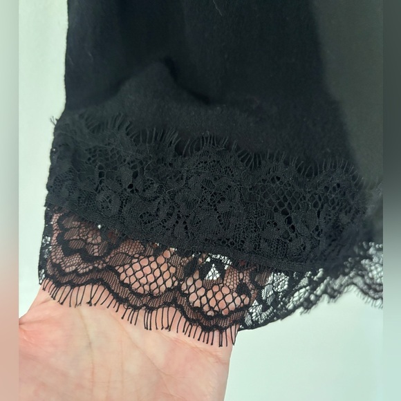 Express Lace Romper Adjustable Straps Black Feminine Pajama Lingerie Size Medium - Picture 6 of 11